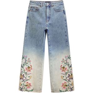 Desigual Cropped Jeans Light Blue Denim