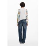 Jeans - Effen - Wide Leg - Heavy Washed - Mid Waist