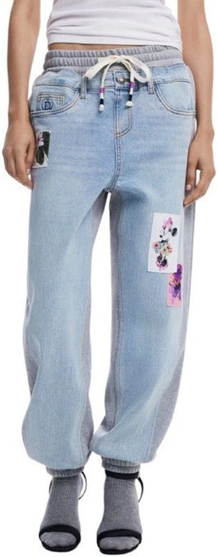 Desigual - Plain White - Jeans - Wit - Katoenmix