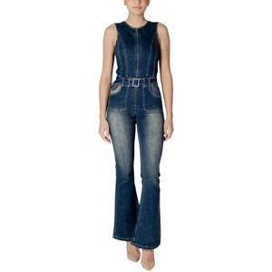 Desigual - Jumpsuit - Donkerblauw - Denim - Mouwloos - Rits