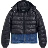 Merk - Winterjas - Gewatteerd - Color-Blocking - Normale Pasvorm