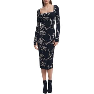 Desigual - Dames Kleed - Zwart - Jersey - Lange Jurken Collectie Lente/Zomer