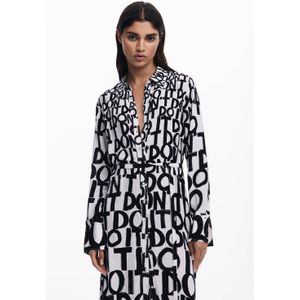 Desigual - Tripoli - Casual Jurk - Wit - 100% Katoen