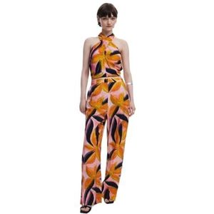 Desigual - Pant_Eos - Pantalon - Zwart - Viscose/Polyamide