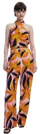 Desigual - Pant_Eos - Pantalon - Zwart - Viscose/Polyamide