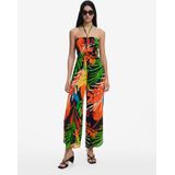 Desigual Jumpsuit - Zwart - Met Broderie Details
