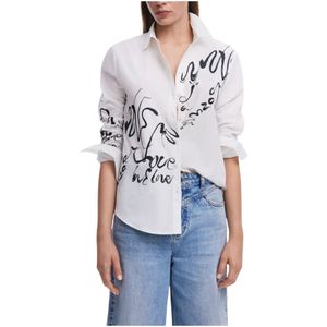 Blouse - Klassiek - Katoen - Lange Mouwen - Normale Pasvorm