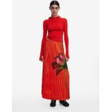 Desigual - Rok - Groen - Bloemenprint - Lang/maxi