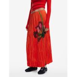 Desigual - Rok - Groen - Bloemenprint - Lang/maxi