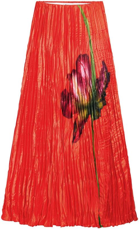 Desigual - Rok - Groen - Bloemenprint - Lang/maxi