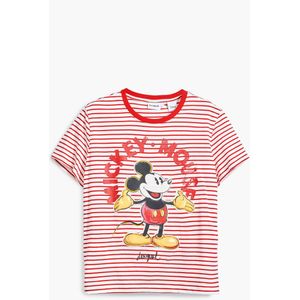 Desigual - Tops - Rood - Katoen - Korte Mouw T-Shirt