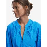 Kokerjurk - Effen - V-hals - 3/4 Mouw - Regular Fit