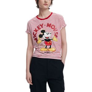 Desigual - Mickey Mouse - T-shirt - Multicolor - Katoen