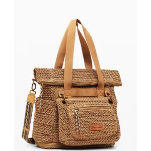 Damesrugzak van raffia Desigual Voyager