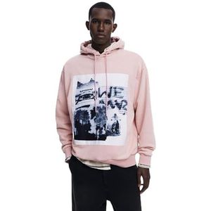 Desigual Sweat_roze sweatshirt voor heren, Rood, S