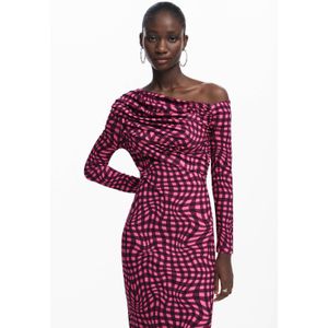 Desigual - Repris - Casual Jurk - Rood - Katoen