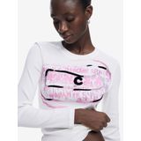 Desigual - REPRIS_TS_Delicate - T-shirt - Wit - Katoen