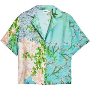 Desigual - Blouse 'Miami' - Beige - Bloemenprint - Kwartmouw