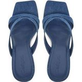 Desigual - Denim Muiltjes - Blauw - Textiel - Hak