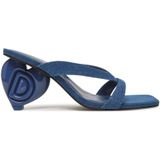 Desigual - Denim Muiltjes - Blauw - Textiel - Hak