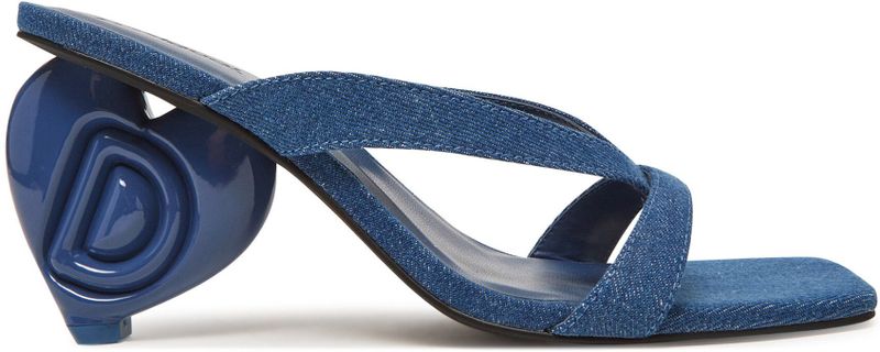 Desigual - Denim Muiltjes - Blauw - Textiel - Hak