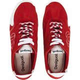 Desigual - Retro - Suède Sneakers - Rood - Dames