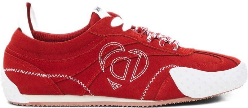 Desigual - Retro - Suède Sneakers - Rood - Dames