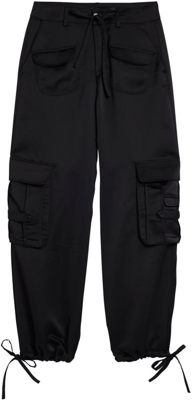 Desigual - Cargobroek - Zwart - Tapered - Lang/maxi