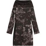 Desigual - Korte Jurk - Donkerbruin - Rib Gebreid