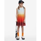 Desigual - Jurk - Pastelblauw / Oranje / Rood / Bourgogne - Knielengte - Mouwloos