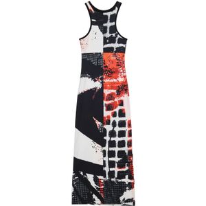 Desigual - Nauwsluitende Midi-Jurk met Arty-Print en Racerback