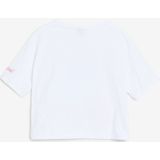 Desigual - Cropped T-shirt - Korte Mouwen - Ronde Hals - Stitch Print