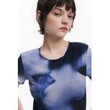 Kiss - T-shirt met Motiefprint in Jersey - Slanke Pasvorm