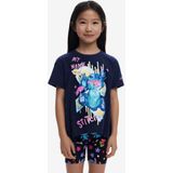 Desigual - Stitch™-top - T-shirt - Korte Mouwen - Ronde Hals - Asymmetrische Zoom