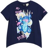 Desigual - Stitch™-top - T-shirt - Korte Mouwen - Ronde Hals - Asymmetrische Zoom
