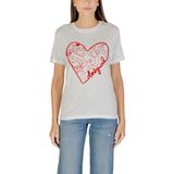 Desigual - T-shirt - Wit - Korte Mouwen - Ronde Hals