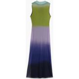 Midi-jurk - Kleurverloop - Mouwloos - Ronde Hals - Slim Fit - Gerecycled Polyester