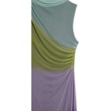 Midi-jurk - Kleurverloop - Mouwloos - Ronde Hals - Slim Fit - Gerecycled Polyester