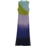 Midi-jurk - Kleurverloop - Mouwloos - Ronde Hals - Slim Fit - Gerecycled Polyester