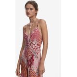 Desigual Jumpsuit  oranje / rood / lichtrood / zwart