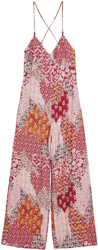 Desigual Jumpsuit  oranje / rood / lichtrood / zwart