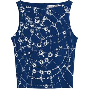 T-shirt - Rasterprint - Ronde Hals - Regular Fit - Viscose Lenzing™ EcoVero™