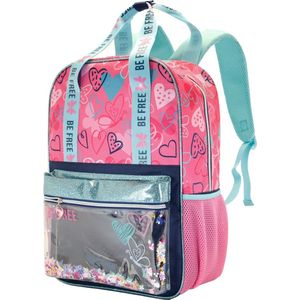 Oh My Pop Glitter Be Free Backpack Roze