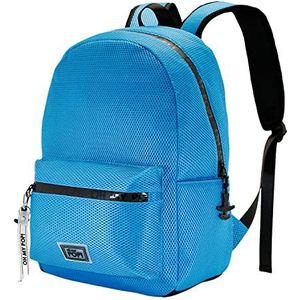 Oh My Pop Mesh Cyan Neon Backpack Blauw