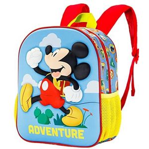 Disney Mickey Mouse Adventure, 3D-rugzak, klein, meerkleurig, meerkleurig, 3D-rugzak, klein avontuur, Meerkleurig, Rugzak 3D Little Adventure