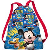 Mickey Mouse gymtas 34 cm meerkleurig multicolor gymtas 34 cm Fun, Mehrfarbig, gymtas 34cm fun