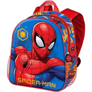 Marvel Spiderman Leader-Small 3D Rugzak, Blauw, Blauw, Eén maat, Kleine 3D Rugzak Leader