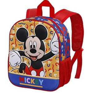 Mickey Mouse Oh Boy-Small 3D Rugzak, Rood, Rood, Eén maat, Kleine 3D Rugzak Oh Boy