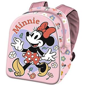 Minnie Mouse Mini-rugzak, bladmotief, blauw, één maat, mini-rugzak, 3D-bladeren, blauw, Blauw, Mini rugzak met 3D-bladeren