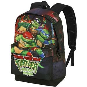 Karactermania Ninja Turtles Ninjas-FAN HS Rugzak 2.0, meerkleurig, 18 x 30 x 41 cm, inhoud 22 l, Meerkleurig, Eén maat, FAN HS Rugzak 2.0